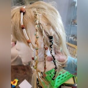 Hair extensions ties Bohemian Beaded Hair Braids hand made lmk the 1 u want 5$ e